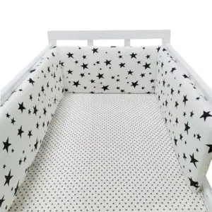 Baby Crib Bumper Chichonera Cot Protector Infant Coon Children's Bed Surround Barriers Newborns Around Cushion Braid Cunas Para -